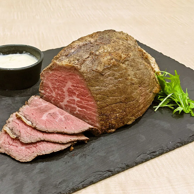 トップページに表示するインスタ風最新記事グリッド用の、黒毛和牛ローストビーフ